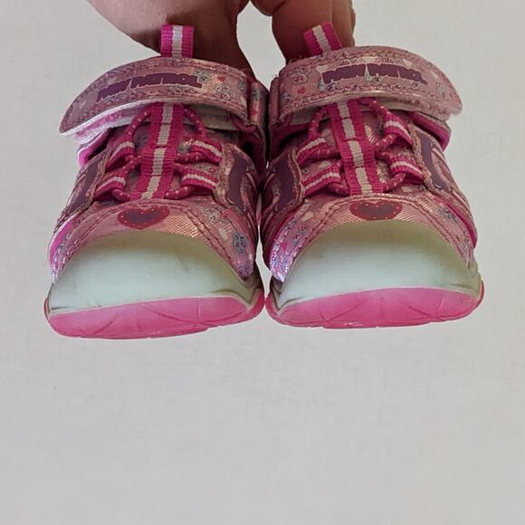 Nickelodeon Paw Patrol Sandals Sz 6 Pink Sparkly Light Up Soles Skye Everest - Picture 6 of 9